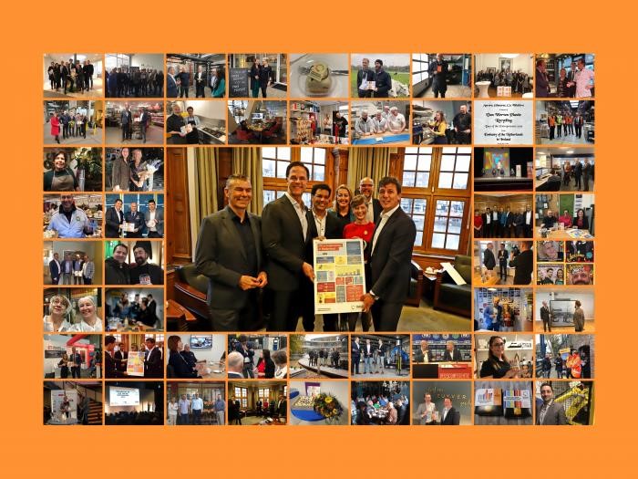 Schoenmaker Tico Roozendal op bezoek bij Mark Rutte