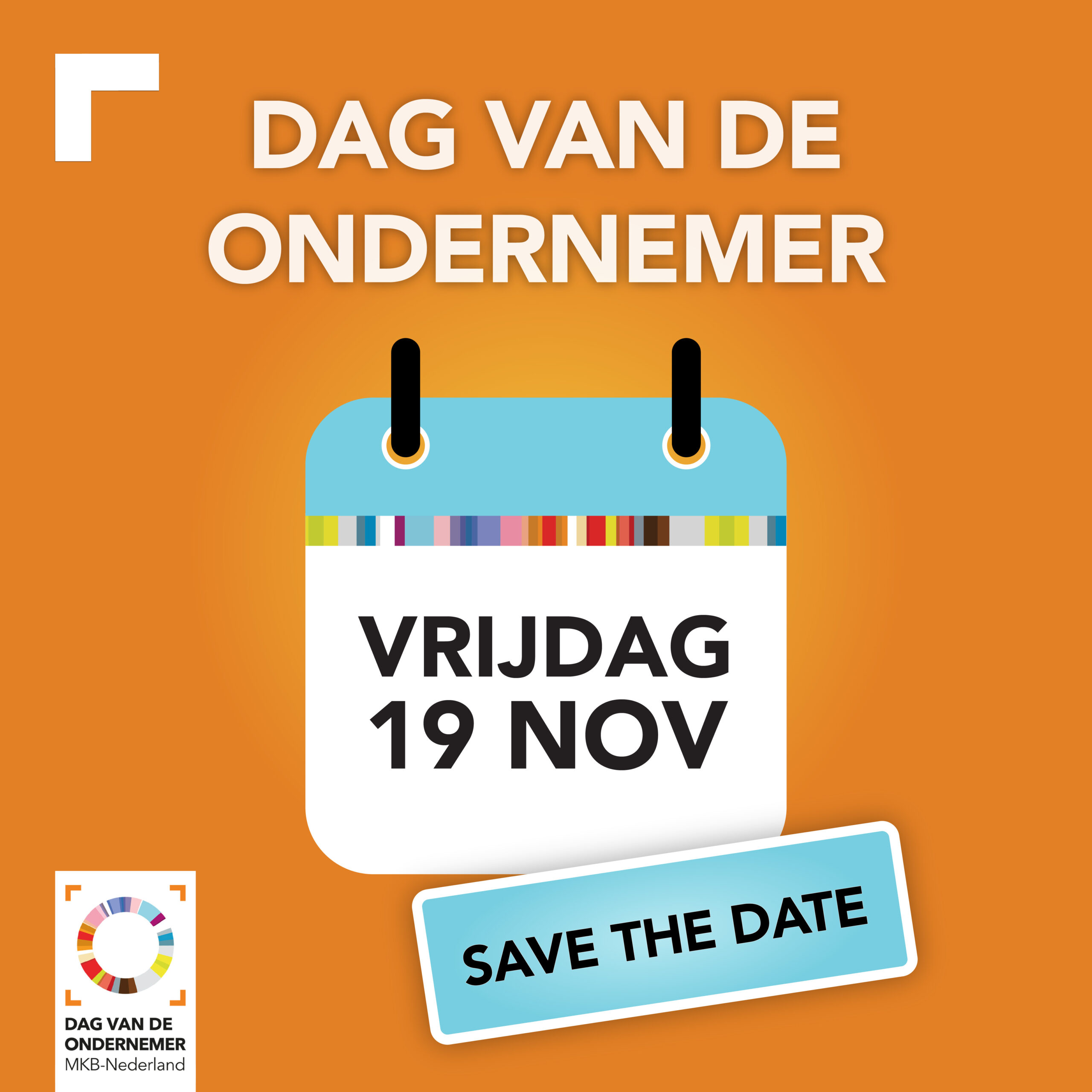 Save the date: Dag van de Ondernemer - 19 november