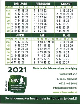 Kalenderkaartje 2021