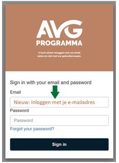 Inloggen met je e-mailadres