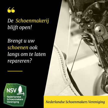 De Schoenmakerij blijft open.
