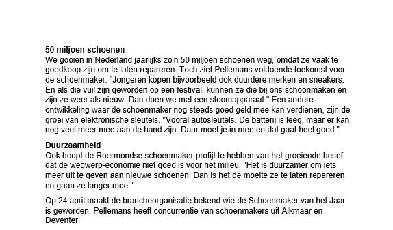 Een moderne schoenmaker heeft ook drank in huis 2