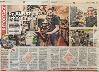 Telegraaf de kunst van het schoenen maken 30 april 2022