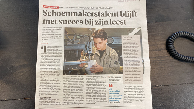 2022 Pfrommer - Schoenmakerstalent blijft bij zijn leest