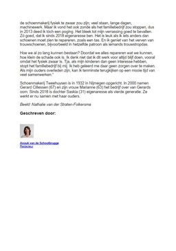Schoenmakerij Tweehuysen in Visie 2