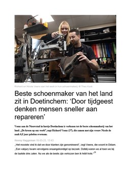 230316 Beste schoenmaker van het land zit in Doetinchem 1