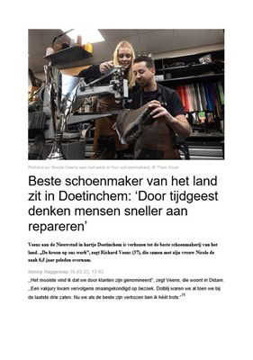 230316 Beste schoenmaker van het land zit in Doetinchem 1