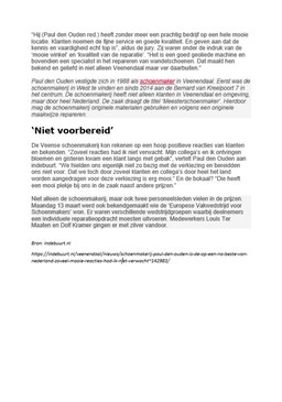230315 Schoenmakerij Paul den Ouden is de op &#233;&#233;n na beste 2