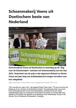 230314 Schoenmakerij Veens uit Doetinchem beste van Nederland 1