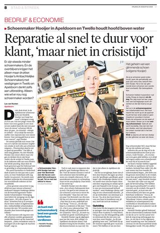 Schoenmaker Hendrik Hooijer in de Stentor