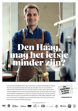 Poster campagne mag het ietsje minder