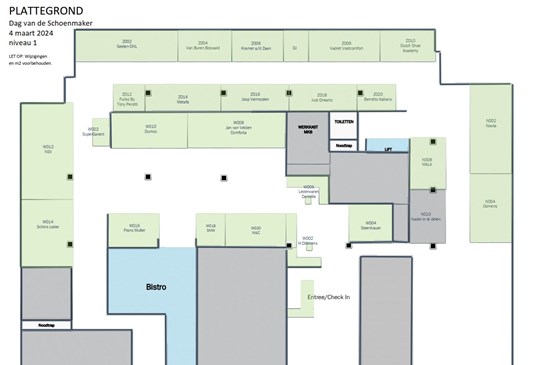 Plattegrond Dag van de Schoenmaker voorlopig