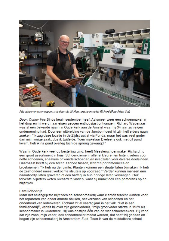 Schoenmaker in breedste zin van het woord