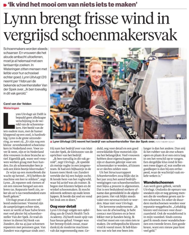 Lynn Uitvlugt in het AD