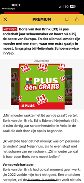 Schoenmaker Ed kon geen personeel vinden 1