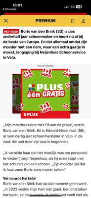 Schoenmaker Ed kon geen personeel vinden 1