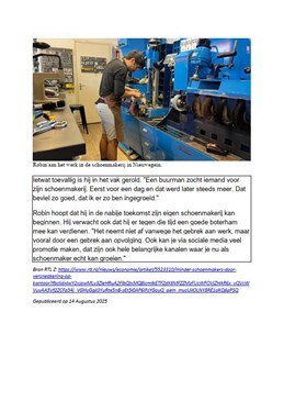 Minder schoenmakers door &#39;versneakering&#39;op kantoor 4
