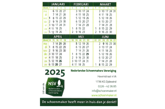 plaatje kalenderkaartje