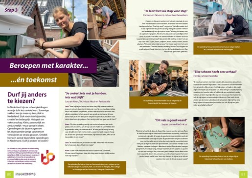 Kleine, unieke beroepsgroepen -opleidingen uitgelicht in MBO Kompas 1