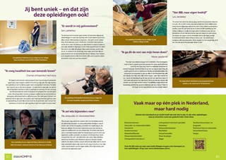 Kleine, unieke beroepsgroepen -opleidingen uitgelicht in MBO Kompas 2