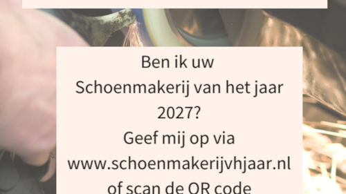Word Schoenmakerij van het Jaar 2027!