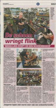 De schoen wringt flink