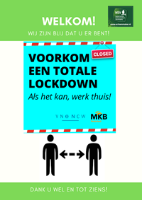 Welkom voorkom een totale lockdown