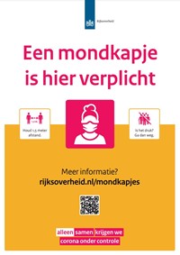 Mondkapje verplicht - roze