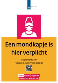 Mondkapje verplicht - zwart